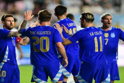 Argentina goleó 6-0 a Puerto Rico en amistoso internacional en Miami
