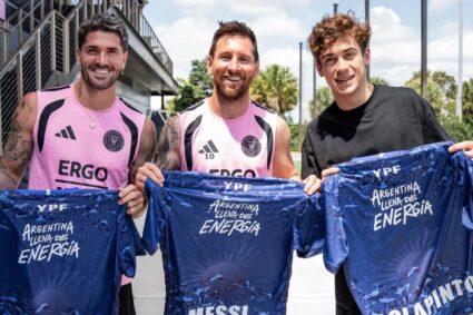 Encuentro de campeones: Franco Colapinto cumplió su sueño y conoció a Lionel Messi en Miami
