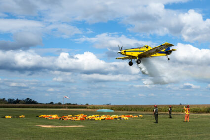 Combate al fuego: Oliva fue sede de la capacitación provincial en operaciones aéreas para bomberos voluntarios