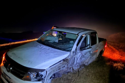 Accidente en Ruta S253: choque entre un auto y una camioneta terminó con un conductor detenido