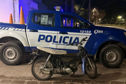 Controles viales en la región: secuestran una motocicleta por múltiples infracciones en Las Perdices