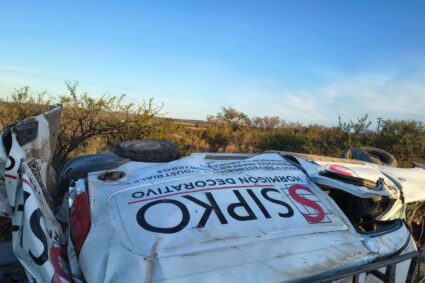 Siniestro vial en la Ruta 36: Cinco personas resultaron heridas tras el vuelco de un utilitario cerca de Los Cóndores