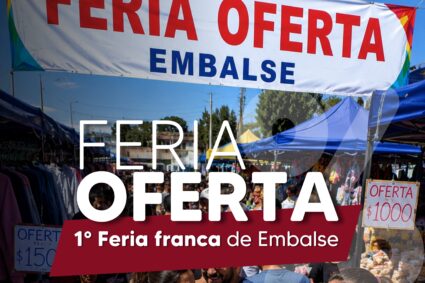 Economía familiar: Embalse se prepara para recibir la primera edición de la «Feria Oferta» con importantes descuentos