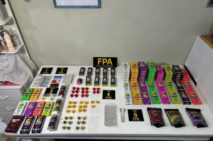 Golpe al narcomenudeo en Arroyito: La FPA detuvo a un joven y secuestró vapers y golosinas con THC