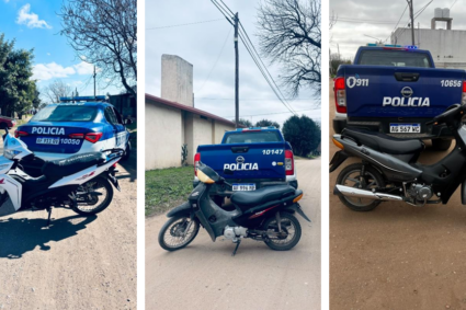Río Tercero: secuestran nueve motocicletas y detienen a un sujeto con cables de cobre en operativos de fin de semana