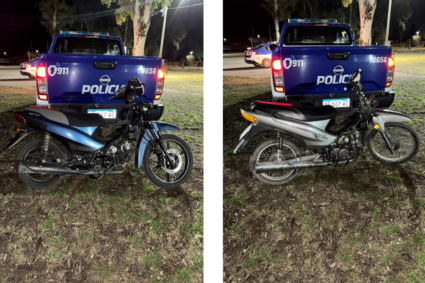 Policiales en Río Tercero: secuestran dos motocicletas en controles nocturnos y recuperan un elemento robado